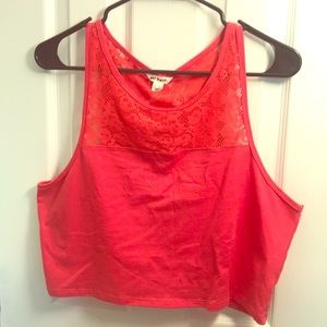 Hot pink crop top